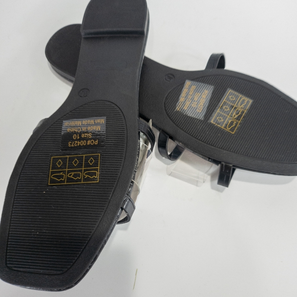 Journee Collection Ramira Slide Sandals Black -7.5 - Picture 8 of 8